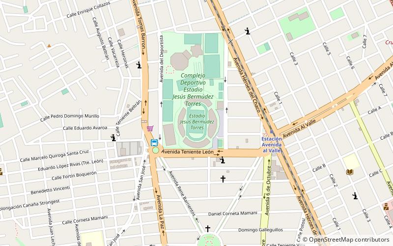 Estadio Jesús Bermúdez location map