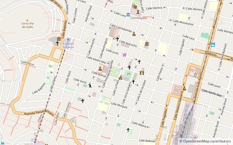 plaza 10 de febrero oruro location map