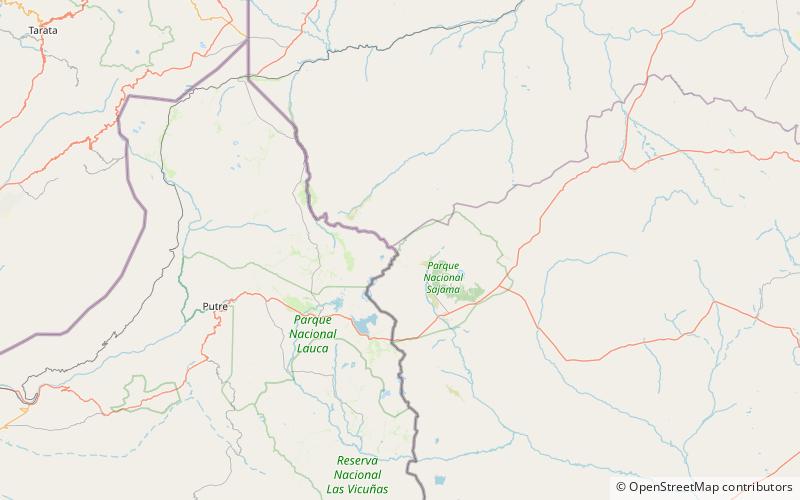 chiyar quta parque nacional sajama location map