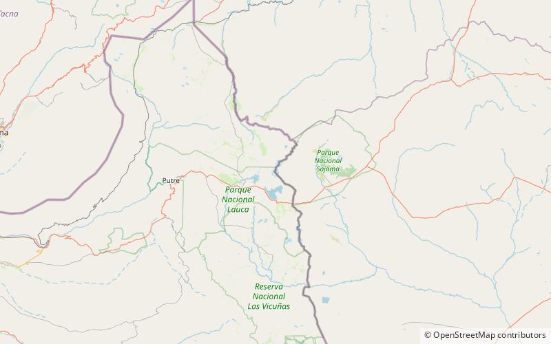 Nevados de Payachatas location map