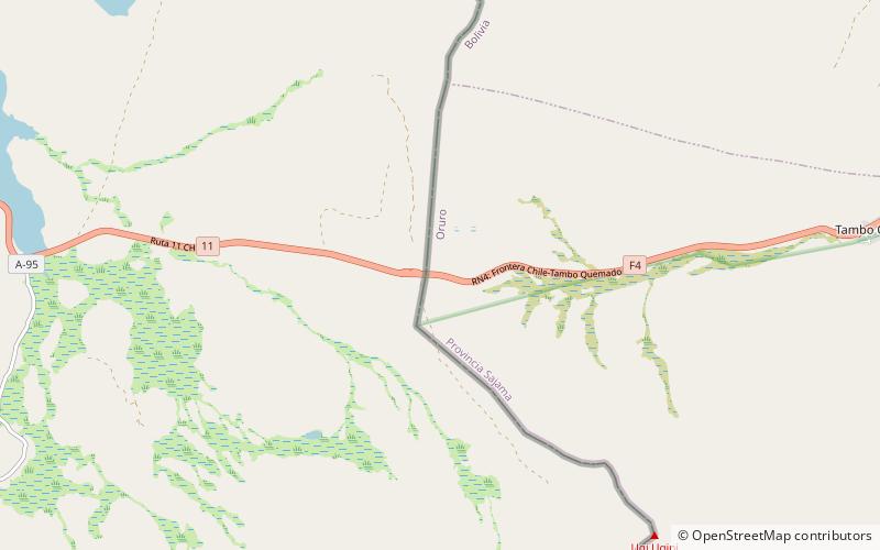 Chungara–Tambo Quemado location map