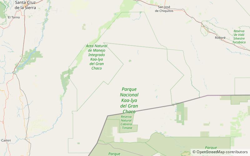 Parque nacional y área natural de manejo integrado Kaa Iya del Gran Chaco location map