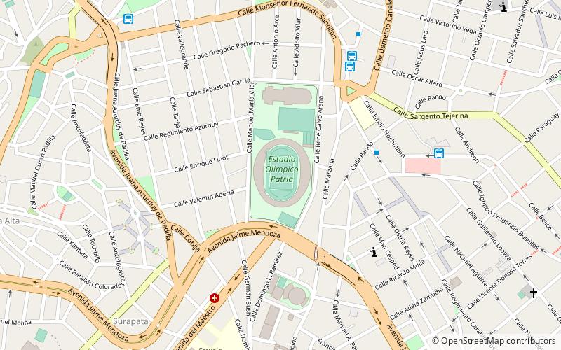 Stade olympique Patria location map