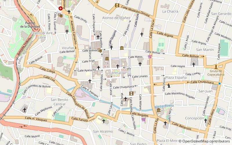 plaza 10 de noviembre potosi location map