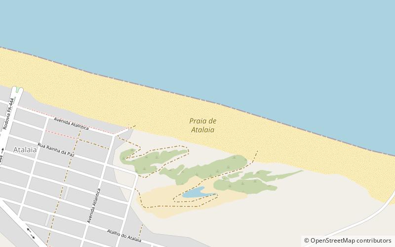 Atalaia Beach location map