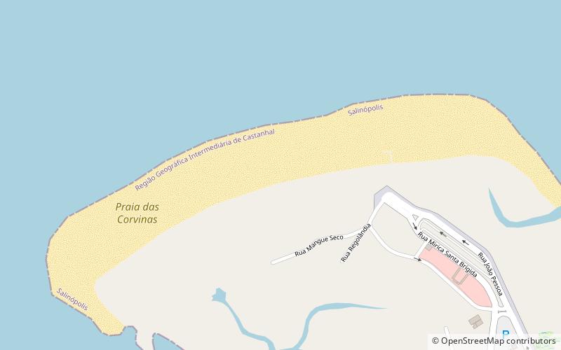 praia das corvinas location map
