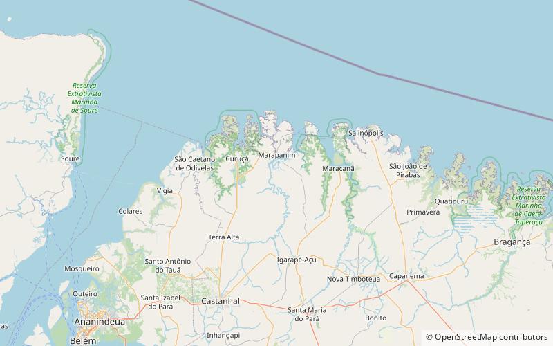 cuinarana marine extractive reserve location map