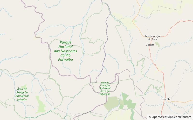 parnaiba river springs national park nascentes do rio parnaiba national park location map