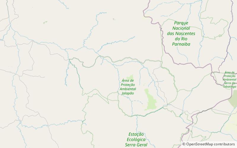 trilha para cachoeira da velha jalapao state park location map