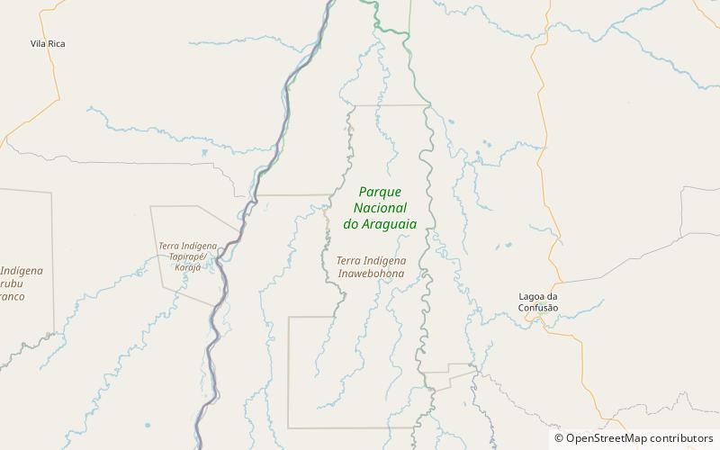 Parque nacional del Araguaia location map