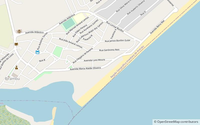 Pirambu location map