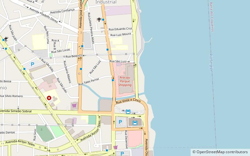 aracaju parque shopping location map