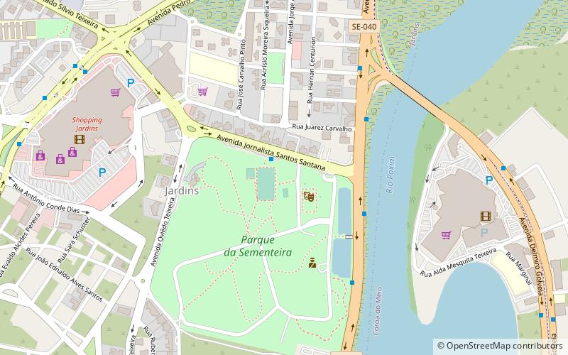 parque augusto franco aracaju location map