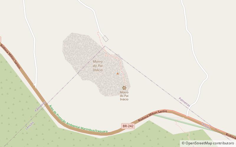 morro do pai inacio chapada diamantina national park location map