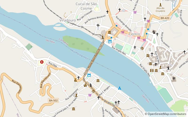 Ponte Dom Pedro II location map