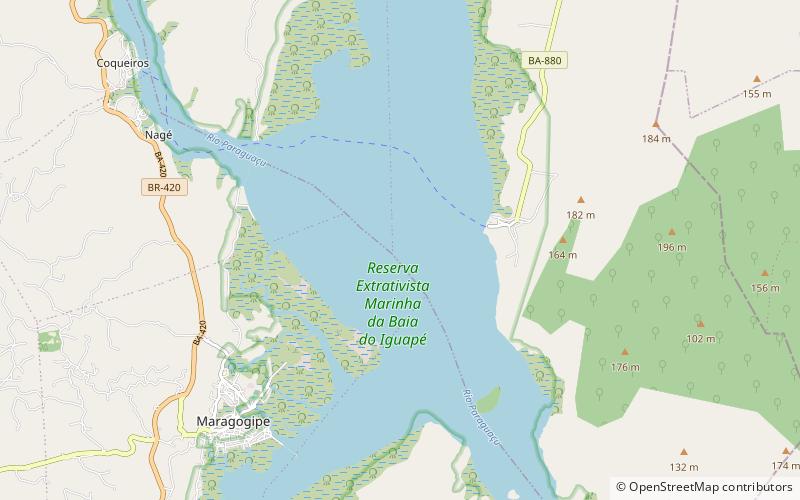 Baía do Iguape Marine Extractive Reserve location map