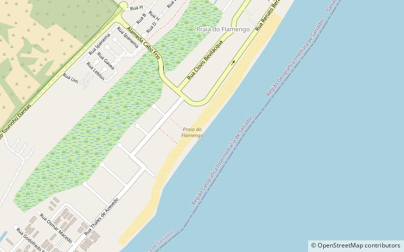 Praia do Flamengo location map