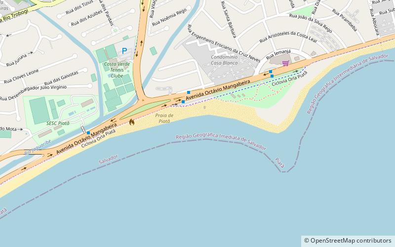 Praia de Piatã location map