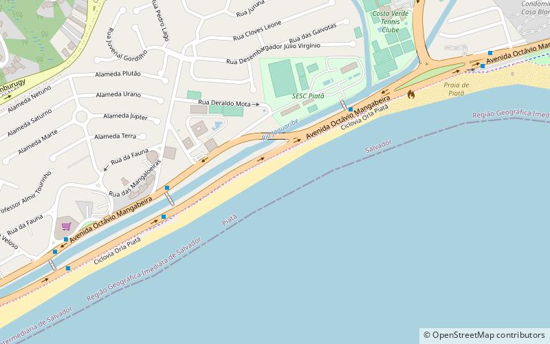 Praia de Jaguaribe location map