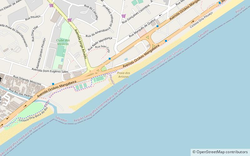 Praia dos Artistas location map