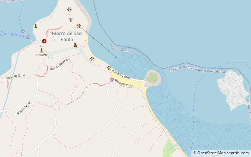 segunda praia morro de sao paulo location map