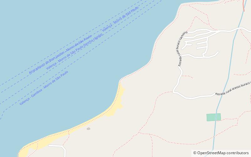 gamboa beach morro de sao paulo location map