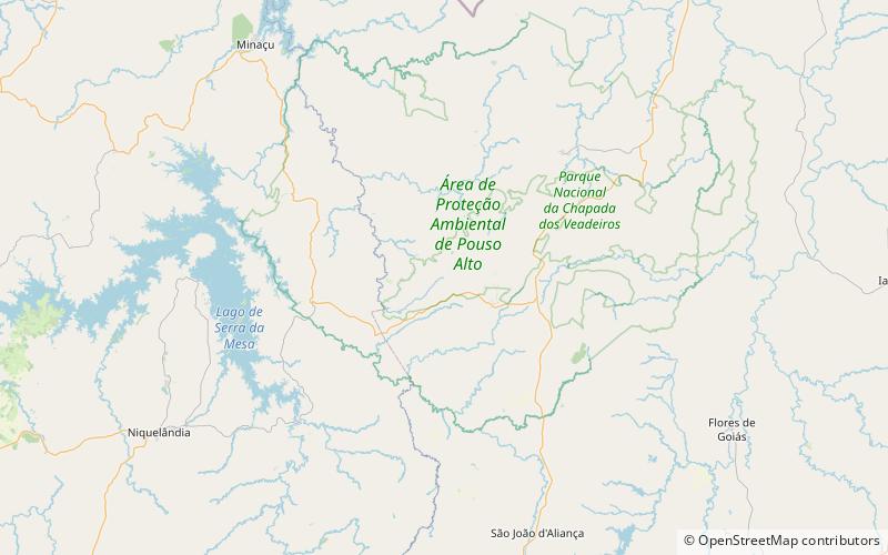 sete quedas chapada dos veadeiros national park location map