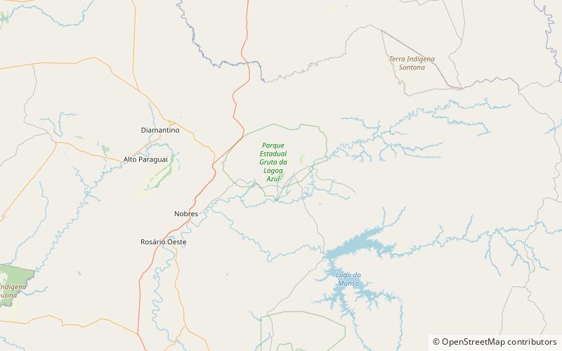 Gruta da Lagoa Azul State Park location map