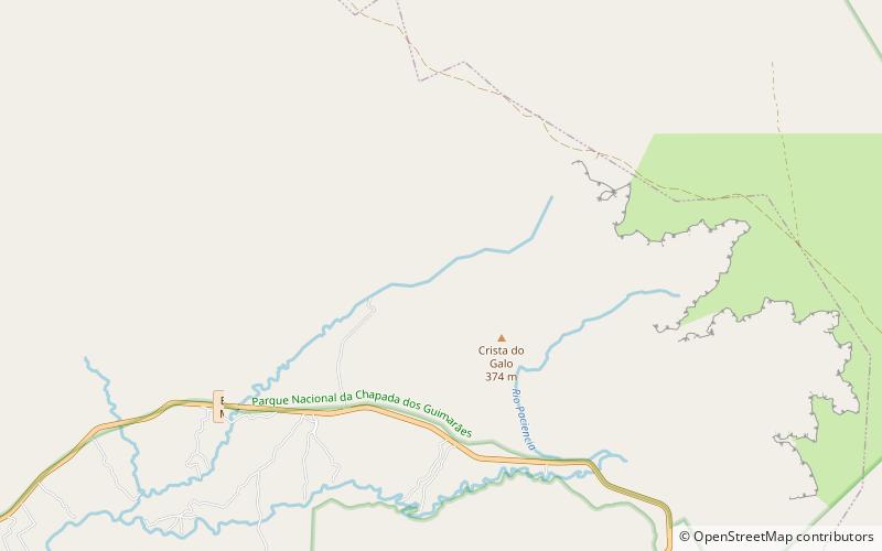 poco da esmeralda chapada dos guimaraes national park location map