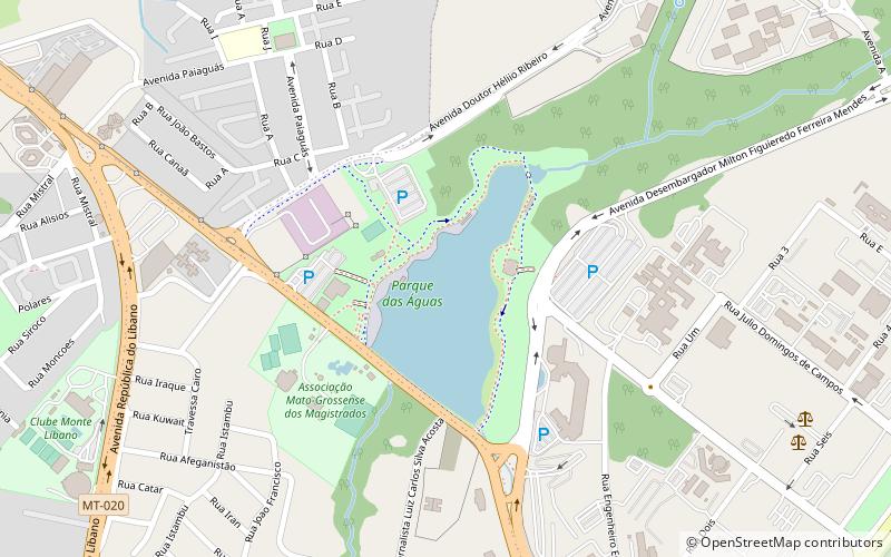 parque das aguas cuiaba location map