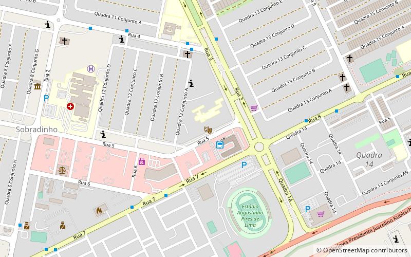 teatro de sobradinho location map
