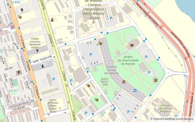 Université de Brasilia location map