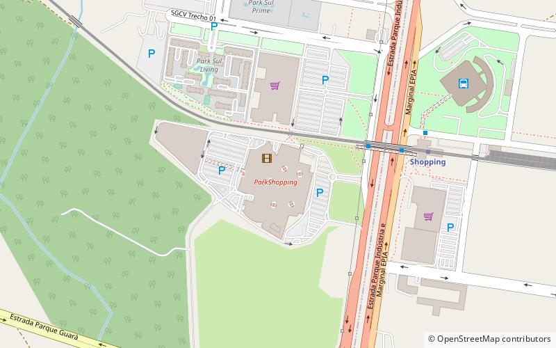 The ParkShopping location map