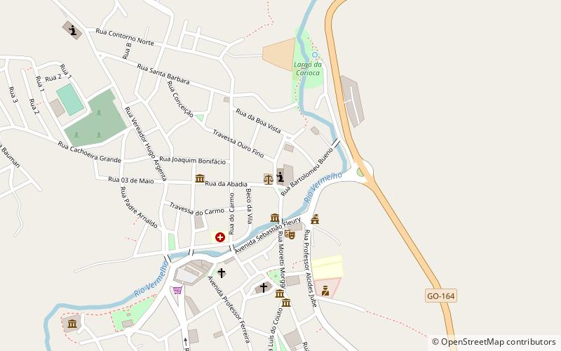 igreja do rosario goias location map