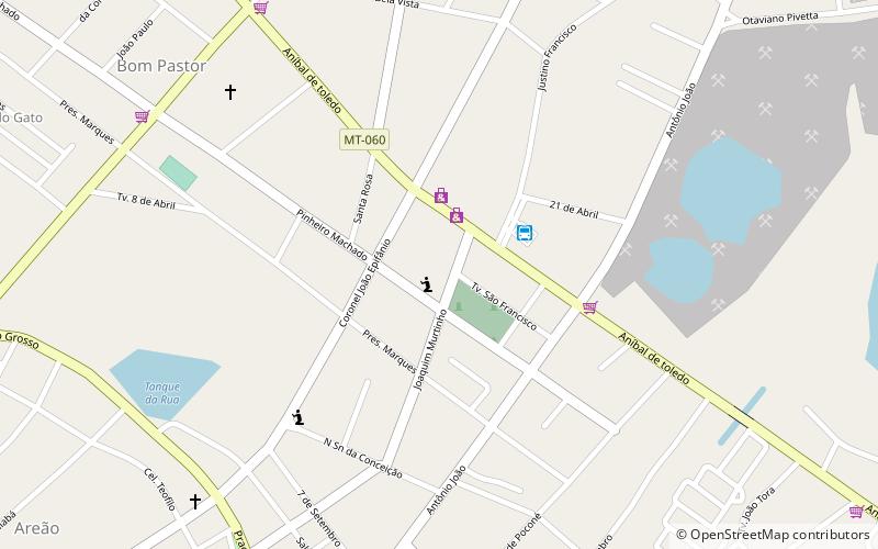 Poconé location map