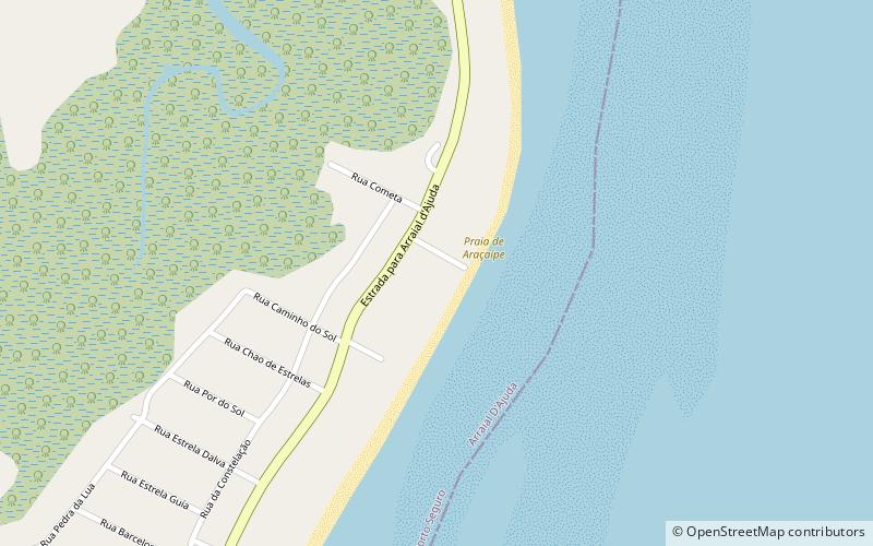 aracaipe porto seguro location map