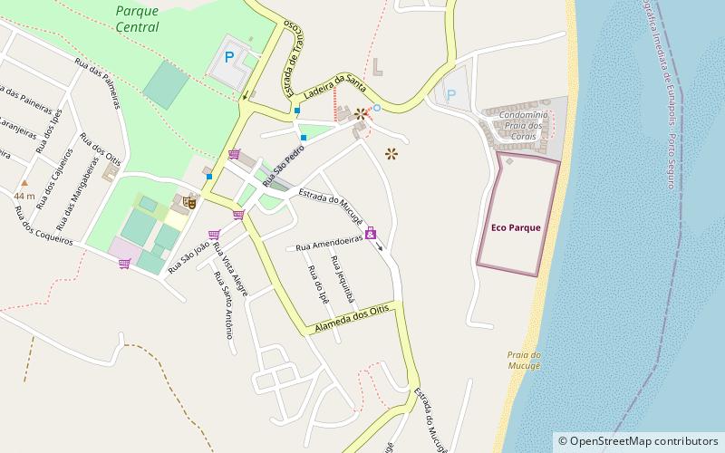 mucuge porto seguro location map