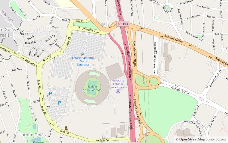 Goiânia Arena location map