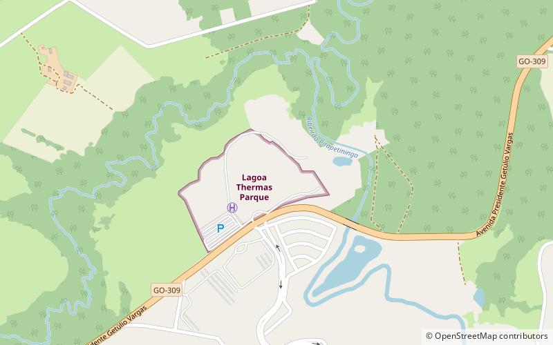 lagoa termas parque caldas novas location map