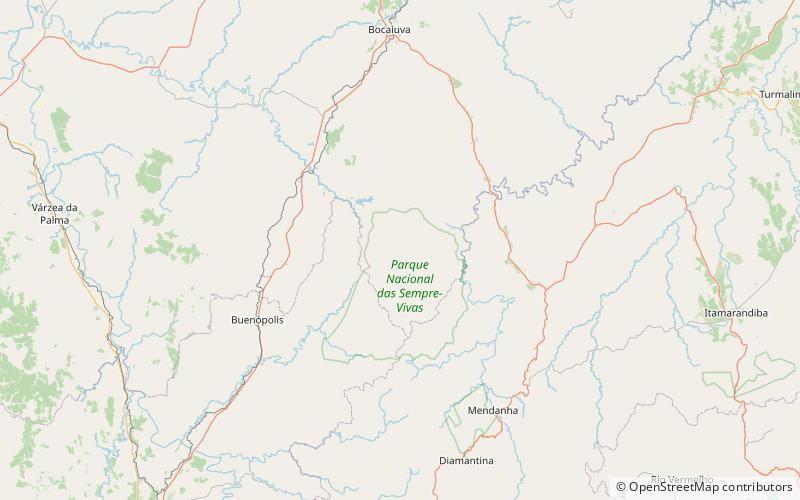 Espinhaço Mountains location map