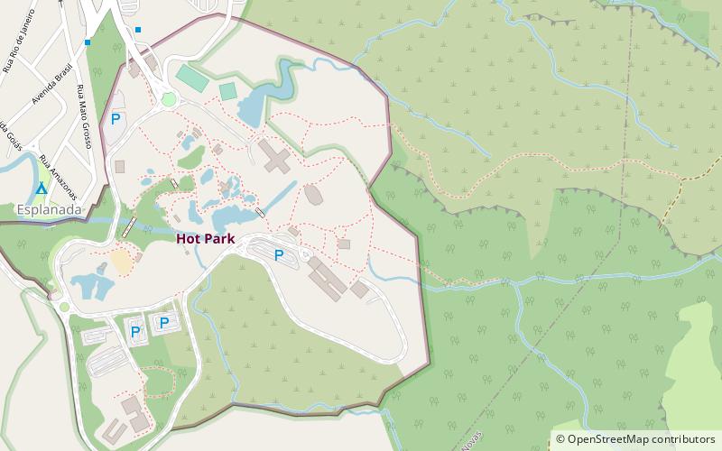 Parque das Fontes - Rio Quente Resorts location map