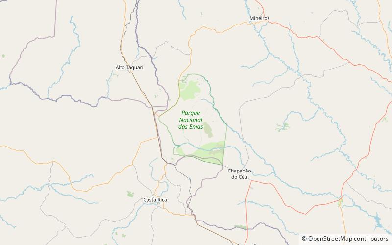 Emas National Park location map