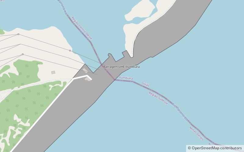 Barrage d'Itumbiara location map