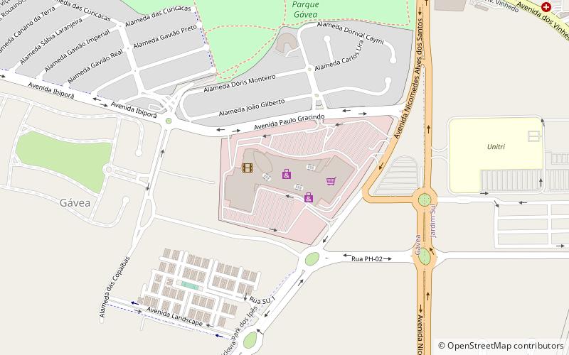 uberlandia shopping location map
