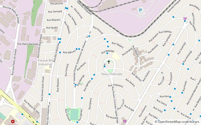 Contagem location map