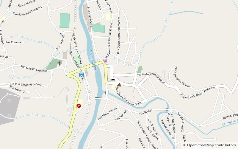 Raposos location map