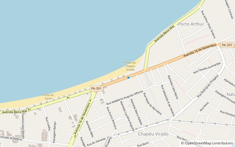 Praia do Chapéu Virado location map
