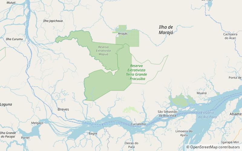 Terra Grande-Pracuúba Extractive Reserve location map