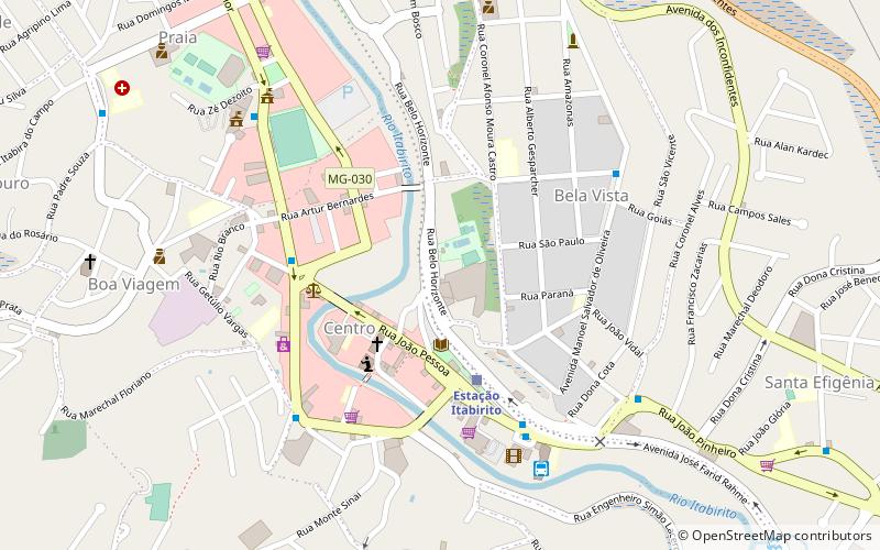 Itabirito location map