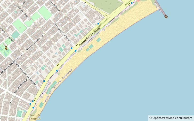 Praia de Camburi location map